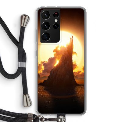 Children of the Sun: Samsung Galaxy S21 Ultra Transparant Hoesje met koord