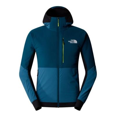 The North Face Binntal Hybrid Ventrix Hoodie Fleece Heren Mallard Blue - Midnight Petrol - TNF Black L