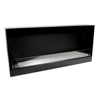 Zwart bio-ethanol haard inzetstuk (140 cm) Zwart bio-ethanol haard inzetstuk (140 cm)