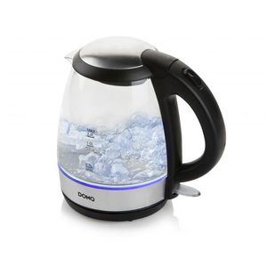 DOMO DO9218WK Waterkoker Aantal/Volume: 1.2 l Zwart, Zilver