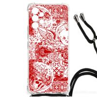 Extreme Case Samsung Galaxy A13 4G Angel Skull Rood