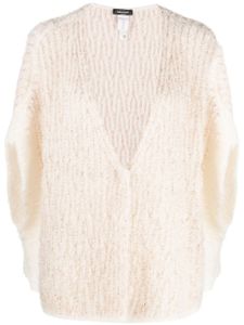 Fabiana Filippi cardigan oversize à sequins - Blanc