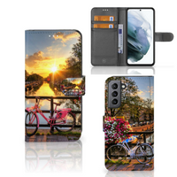 Samsung Galaxy S21 FE Flip Cover Amsterdamse Grachten - thumbnail