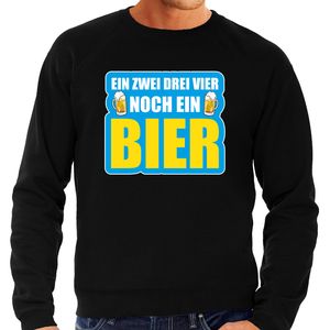 Apres-ski sweater / trui Wintersport Noch ein bier zwart voor heren