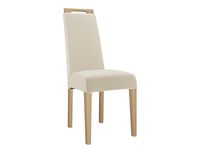 Stoel JUNE beige met bruine poten Stoel JUNE beige met bruine poten