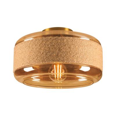 SLV Glazen plafondlampPantilo Rope 27 Ø 27cm - zwart met smoke - 1007591