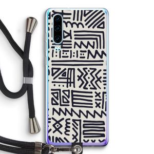 Marrakech print: Huawei P30 Transparant Hoesje met koord