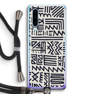 Marrakech print: Huawei P30 Transparant Hoesje met koord
