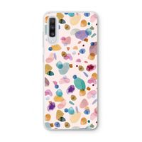 Terrazzo Memphis Pink: Samsung Galaxy A70 Transparant Hoesje