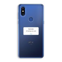Reminder: Xiaomi Mi Mix 3 Transparant Hoesje