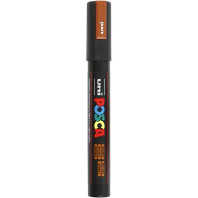 Uni-Posca Posca marker, afm pc-5m, lijndikte 2,5 mm, medium, brons, 1 stuk