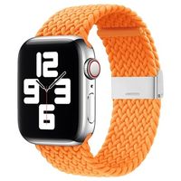 Apple Watch Series Ultra 2/Ultra/9/8/SE (2022)/7/SE/6/5/4/3/2/1 Gebreide Band - 49mm/45mm/44mm/42mm - Oranje - thumbnail