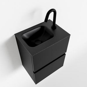 Toiletmeubel Mondiaz Ada | 40 cm | Meubelkleur Urban | Lex wastafel Urban Rechts | 1 kraangat