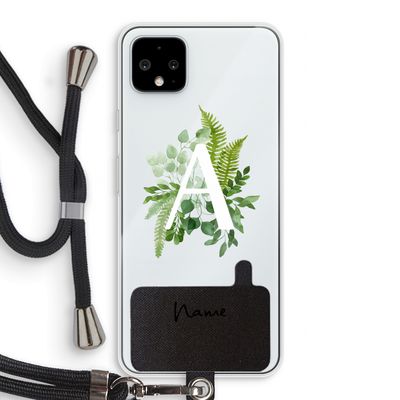 Green Brush: Pixel 4 XL Transparant Hoesje met koord