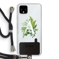 Green Brush: Pixel 4 XL Transparant Hoesje met koord
