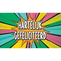 Cadeau-envelop gefeliciteerd 10st.