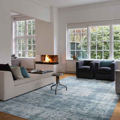 Lifa Living Vloerkleed Cool Vintage Blauw