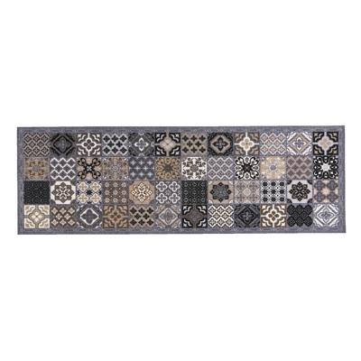 Leen Bakker - Keukenloper Patchwork - 50x150 Cm - Polyamide - Grijs