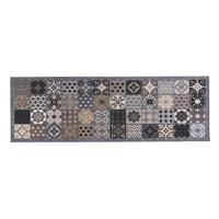 Leen Bakker - Keukenloper Patchwork - 50x150 Cm - Polyamide - Grijs