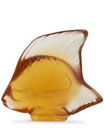 Lalique sculpture Fish en cristal - Jaune - thumbnail