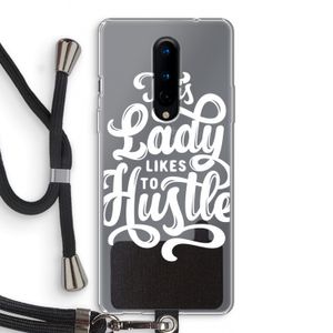 Hustle Lady: OnePlus 8 Transparant Hoesje met koord