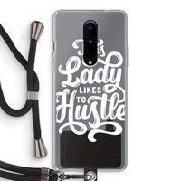 Hustle Lady: OnePlus 8 Transparant Hoesje met koord