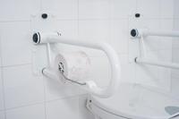 Ridder Leo toiletrolhouder voor toiletbeugel wit