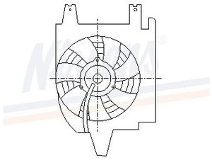 Ventilator, condensator airconditioning 85273