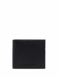 Emporio Armani portefeuille grainé à logo embossé - Noir