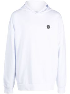 Philipp Plein hoodie en coton à imprimé graphique - Blanc