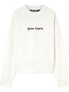 Palm Angels sweat en jersey à logo imprimé - Blanc