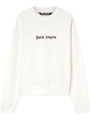 Palm Angels sweat en jersey à logo imprimé - Blanc