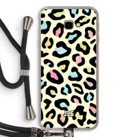 Leopard pattern: Samsung Galaxy J4 Plus Transparant Hoesje met koord