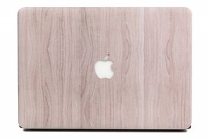 Lunso MacBook Pro 15 inch (2016-2020) cover hoes - case - houtlook lichtbruin