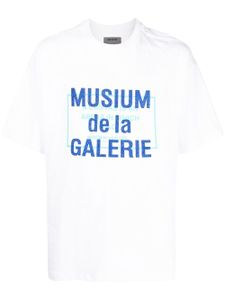 Musium Div. t-shirt à logo imprimé - Blanc