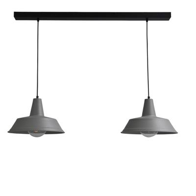 Masterlight Vintage eettafellampIndustria 2x35 2-lichts grijs met zwart - 2546-00-00-S-100-2