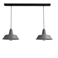 Masterlight Vintage eettafellampIndustria 2x35 2-lichts grijs met zwart - 2546-00-00-S-100-2