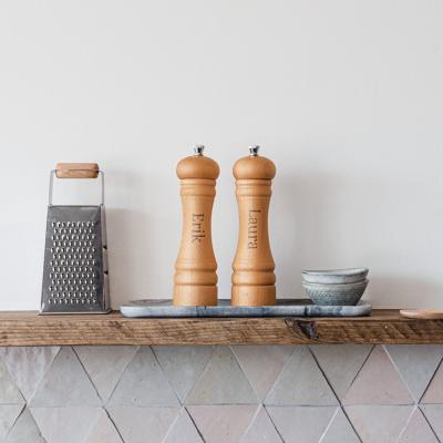 Gepersonaliseerd peper en zoutstel - 18 cm