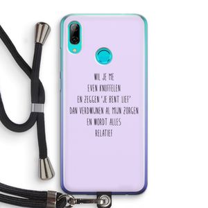 Relatief: Huawei P Smart (2019) Transparant Hoesje met koord