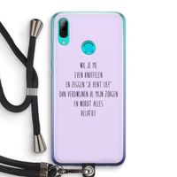 Relatief: Huawei P Smart (2019) Transparant Hoesje met koord
