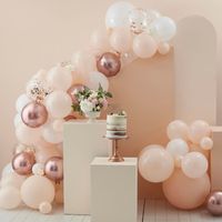 Luxe Ballon Boog Peach/Rosé Goud - thumbnail