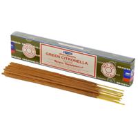 Satya Nag Champa wierrook stokjes citronella geur - 15x - Lichaam in balans - Meditatie