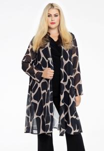 Yoek Cardi-blouse | Bruin | Maat 46/48