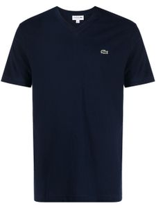 Lacoste t-shirt à patch logo - Bleu