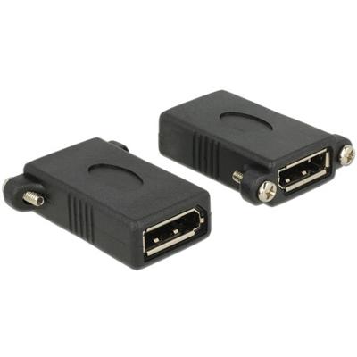 Delock 85123 DisplayPort Adapter [1x DisplayPort bus - 1x DisplayPort bus] Zwart