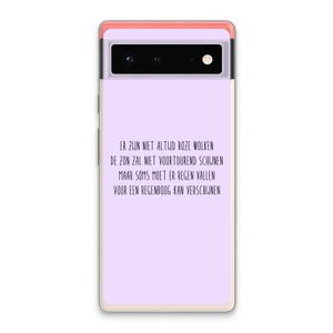 Regenboog: Google Pixel 6 Transparant Hoesje