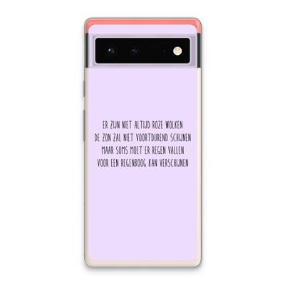 Regenboog: Google Pixel 6 Transparant Hoesje