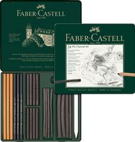 Faber Castell FC-112978 Houtskoolset Faber-Castell Pitt Monochrome 24-delig