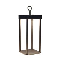 Portable lantaarn 12x12x24 cm zwart - Annas collection