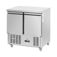 Koeltafel op wielen - 240 l - 2 compartimenten - 90 x 70 cm - Klasse C - RVS - Royal Catering